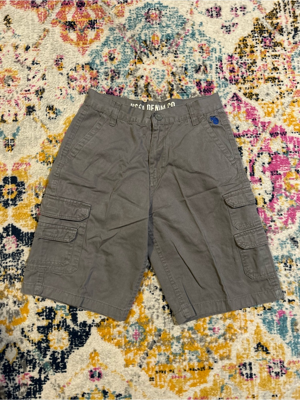 Boys Cargo Shorts - Gray